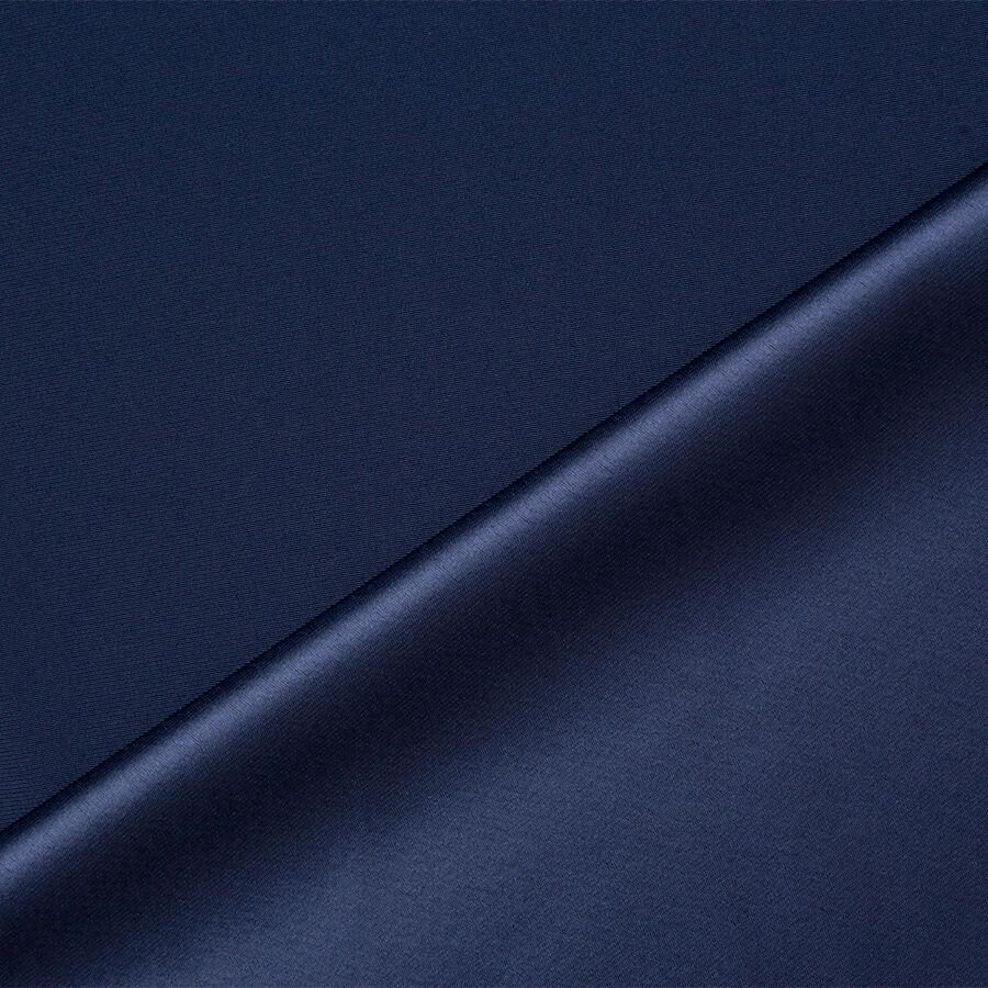 Navy Blue Satin Backed Crêpe