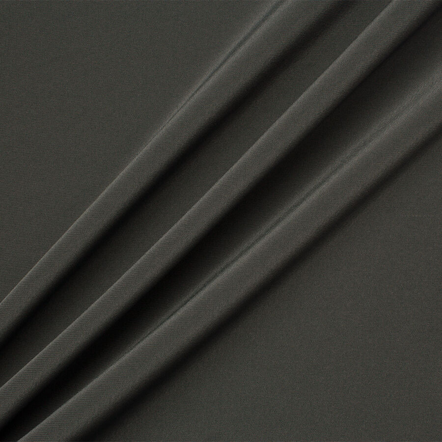 Dark Grey Satin Backed Crêpe