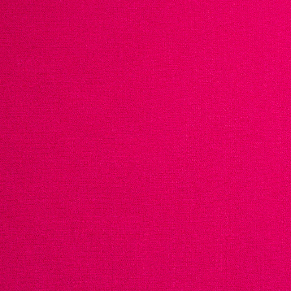 Deep Pink Double Wool Crêpe