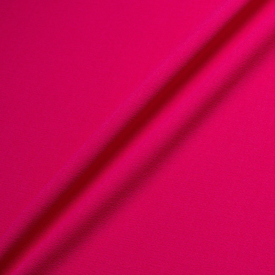 Deep Pink Double Wool Crêpe