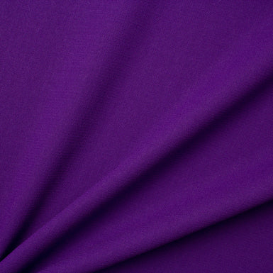 Purple Double Wool Crêpe