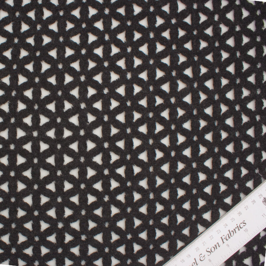 Black Laser Cut Wool