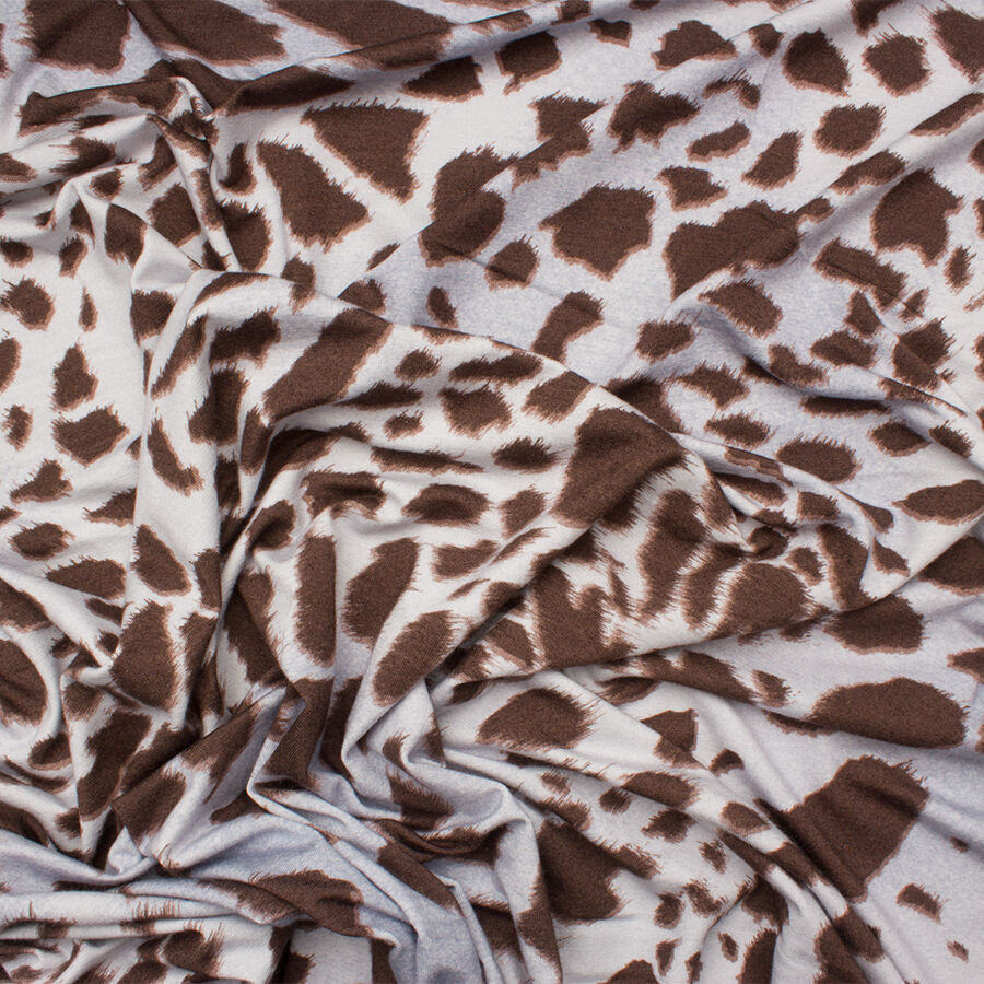 Brown/Grey Animal Printed Jersey