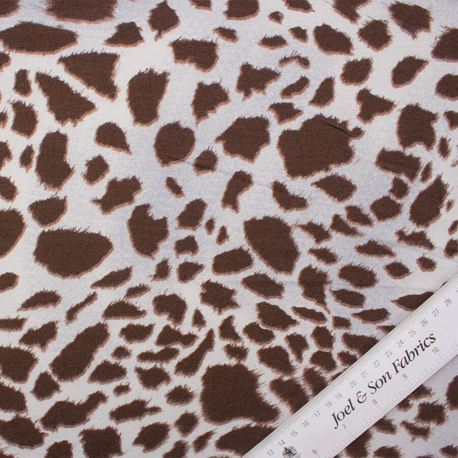 Brown/Grey Animal Printed Jersey