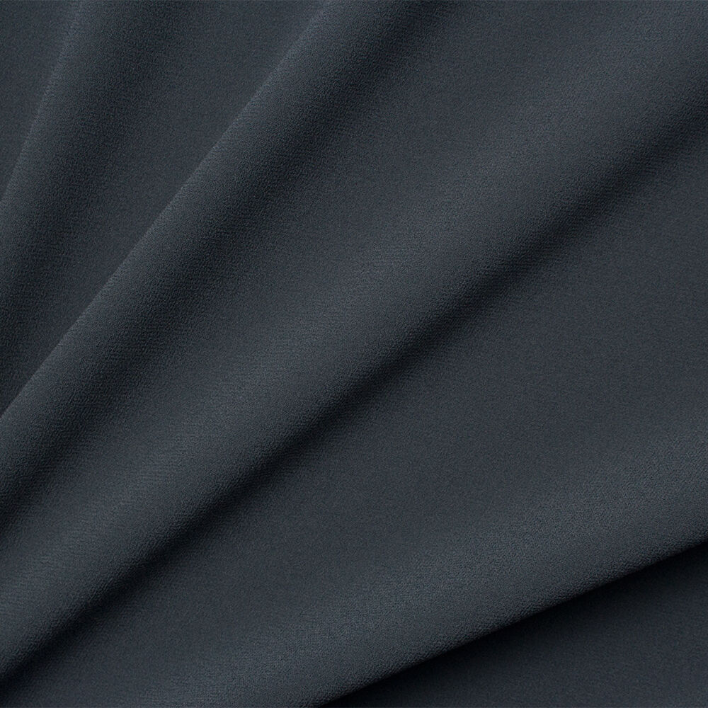 Steel Grey/Blue Satin Backed Crêpe