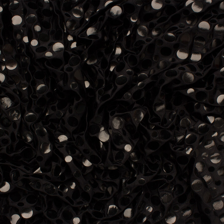 Black Spotted Lycra Jersey