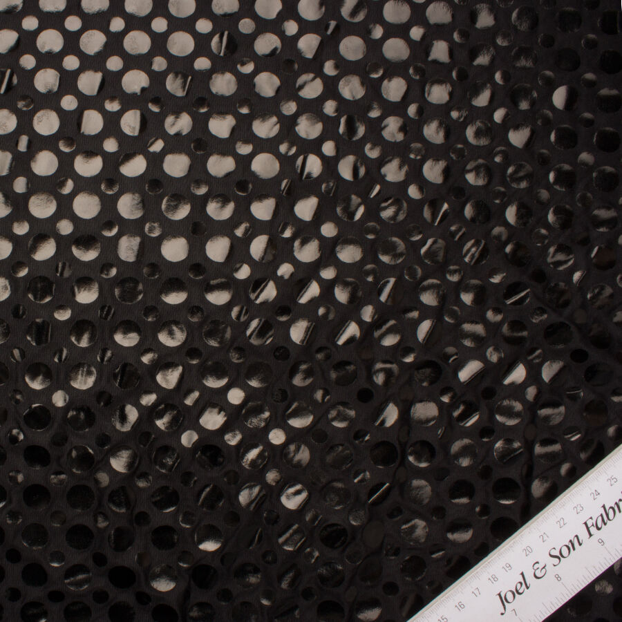 Black Spotted Lycra Jersey