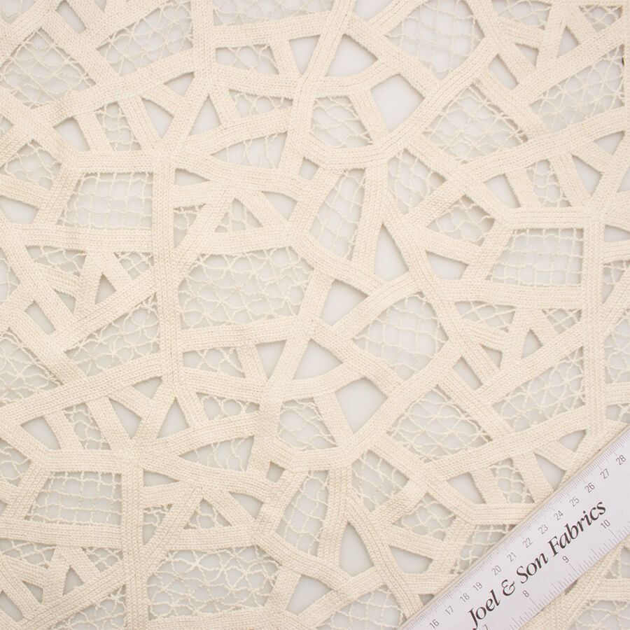 Cream 'Crocheted' Cotton