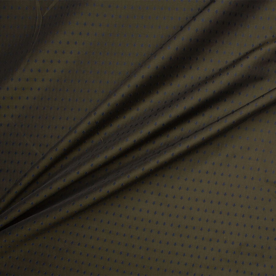 Dark Moss Green Diamond Jacquard