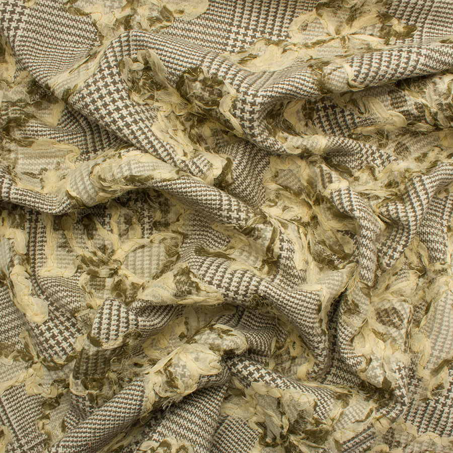 Prince of Wales Embroidered Silk Mix