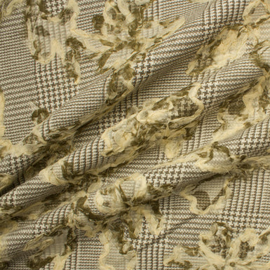 Prince of Wales Embroidered Silk Mix