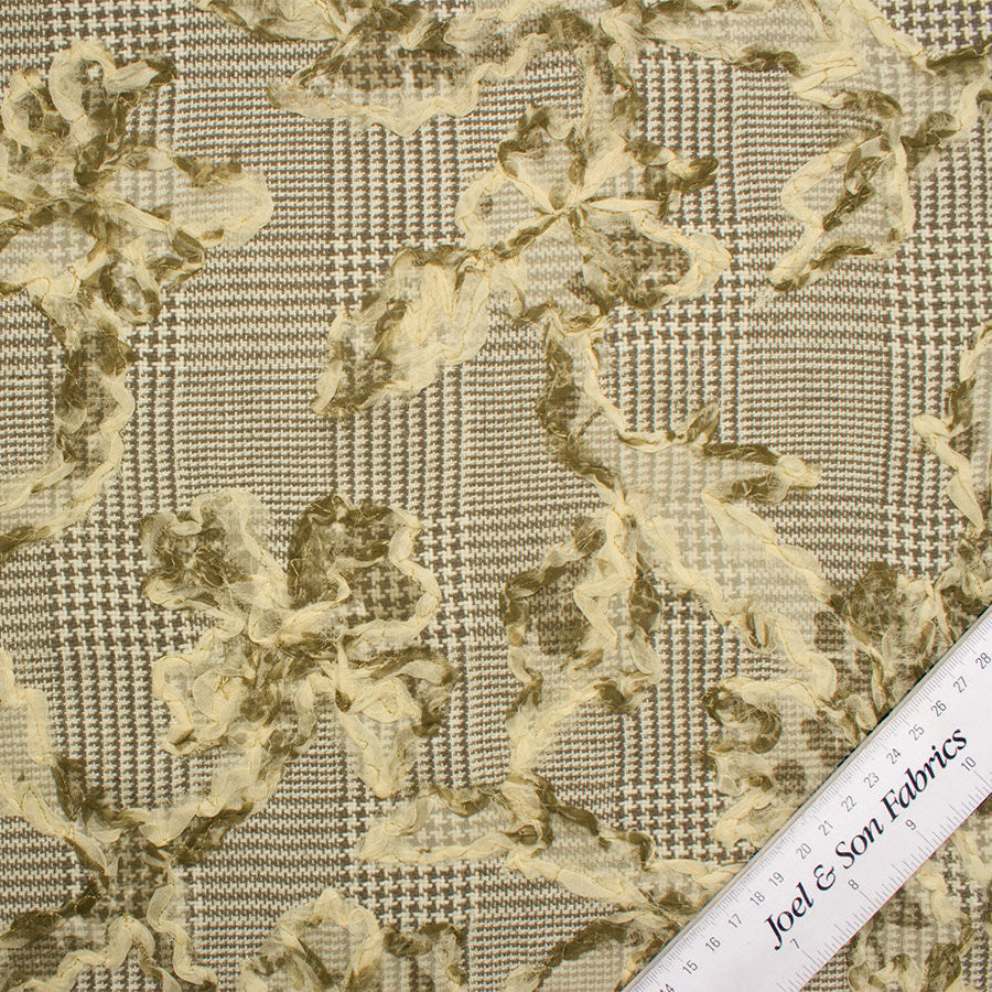 Prince of Wales Embroidered Silk Mix