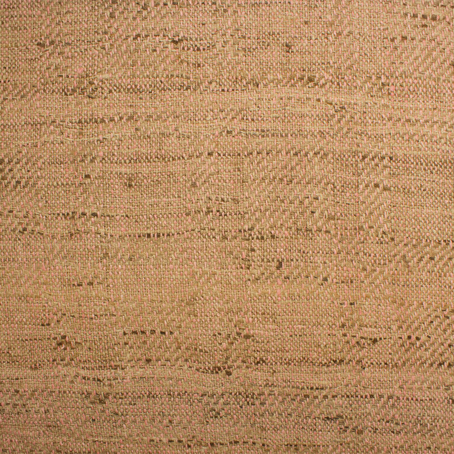 Beige & Pink Tweed Matka Silk