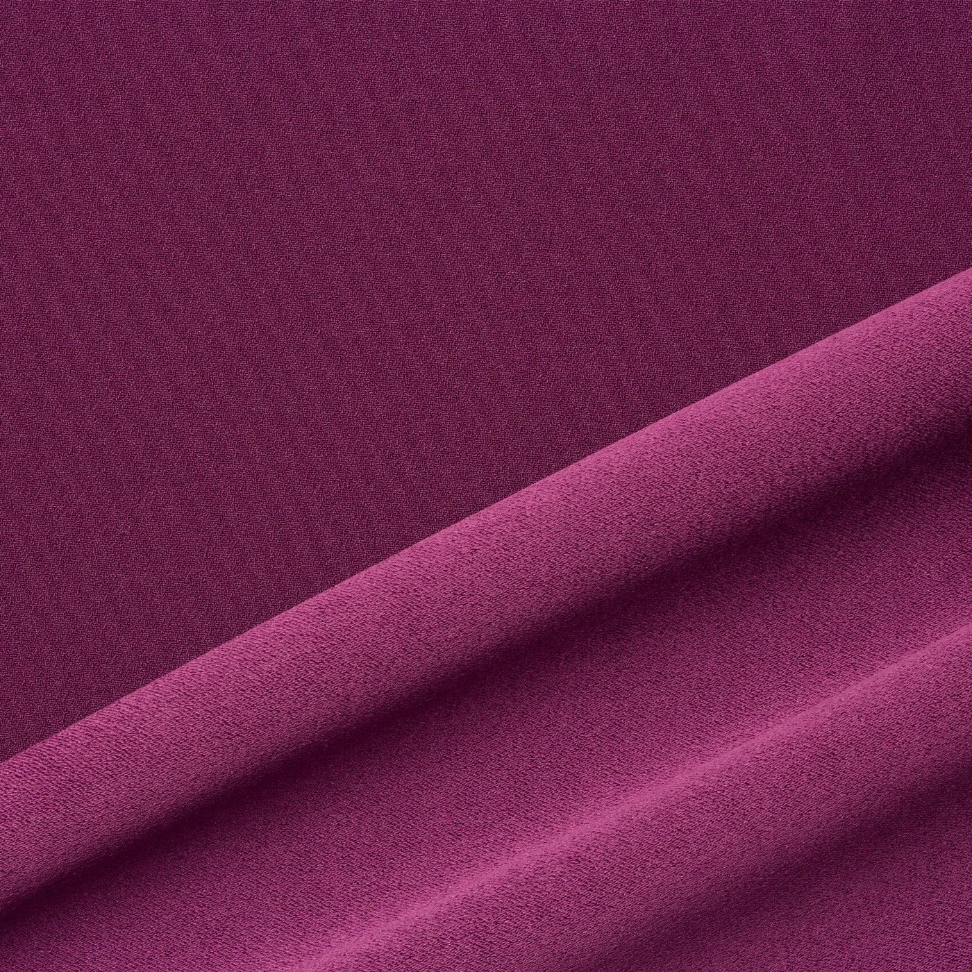 Plum Purple Satin Backed Crêpe