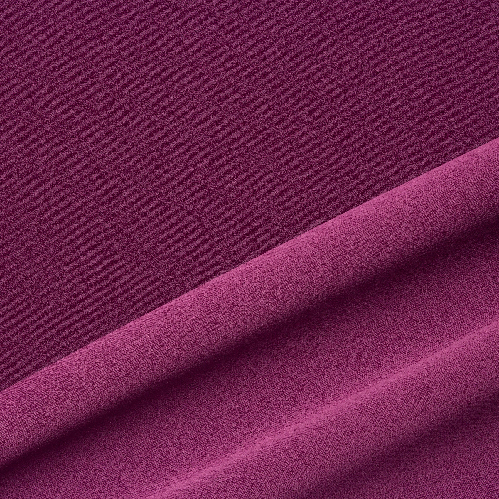 Plum Purple Satin Backed Crêpe