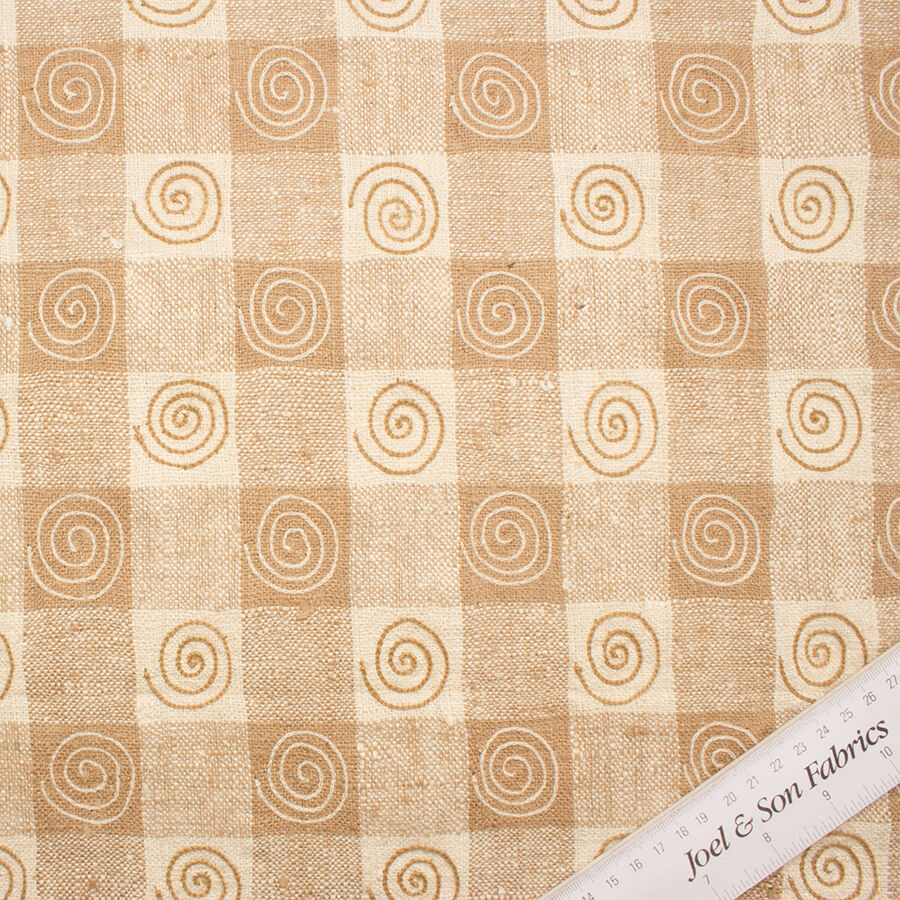 Checkered Embroidered Silk Matka