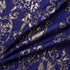 Royal Blue/Gold Metallic Cloqué