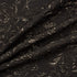Black Floral Metallic Cloqué