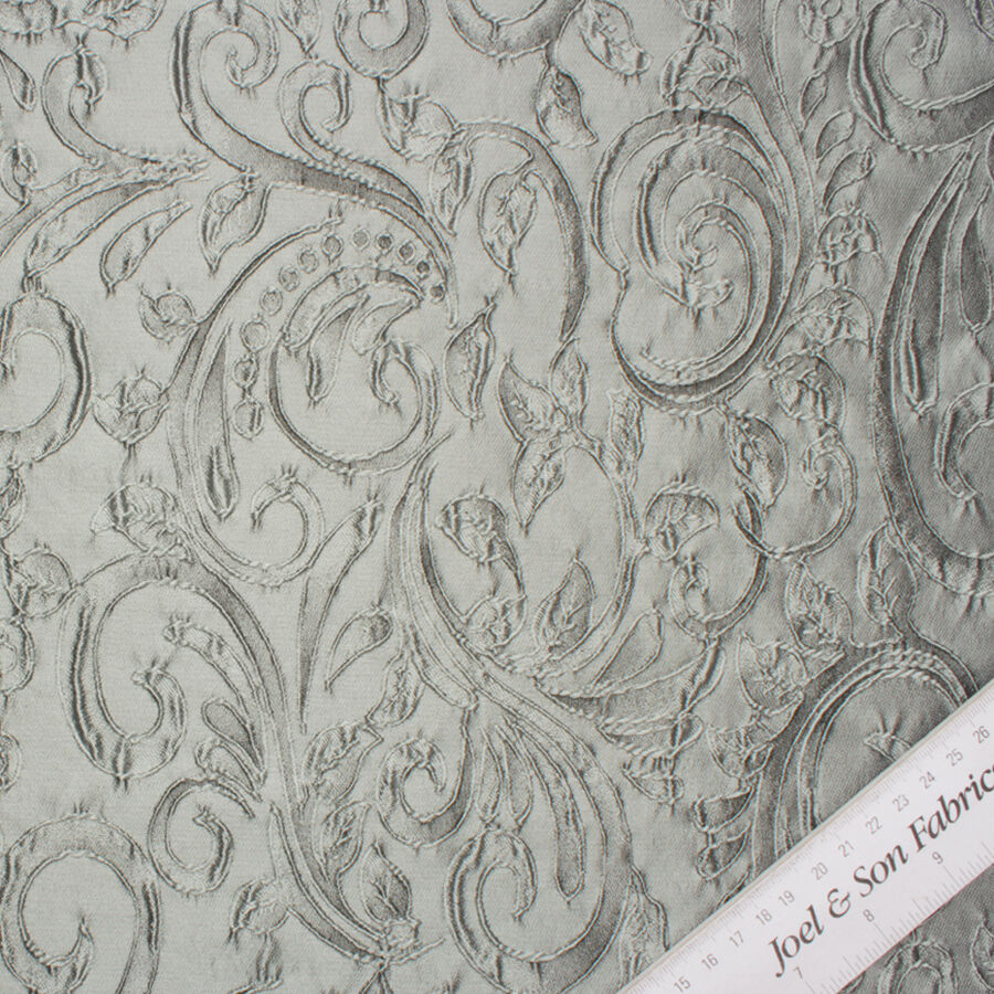 Mint Green Metallic Cloqué