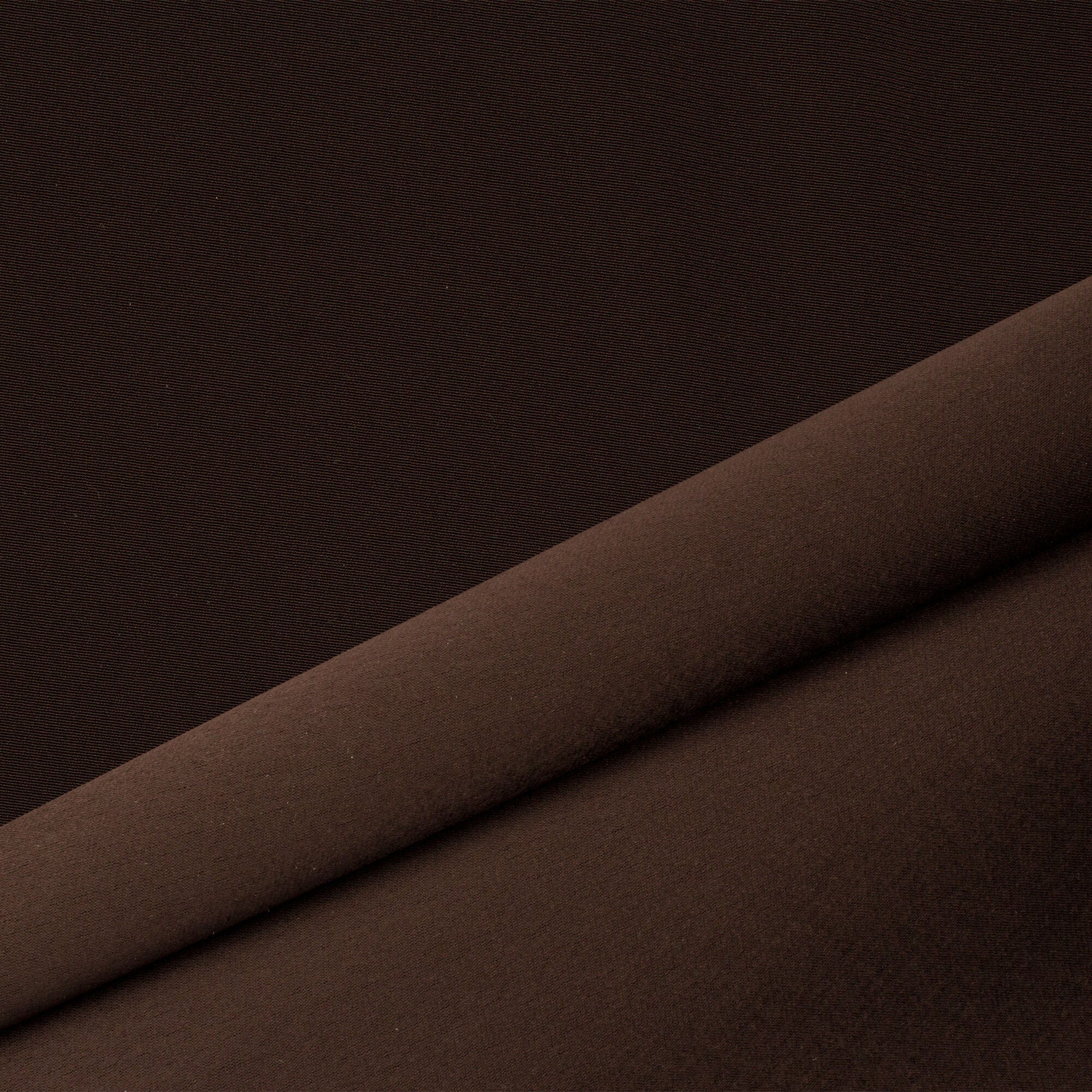 Deep Brown Satin Backed Crêpe