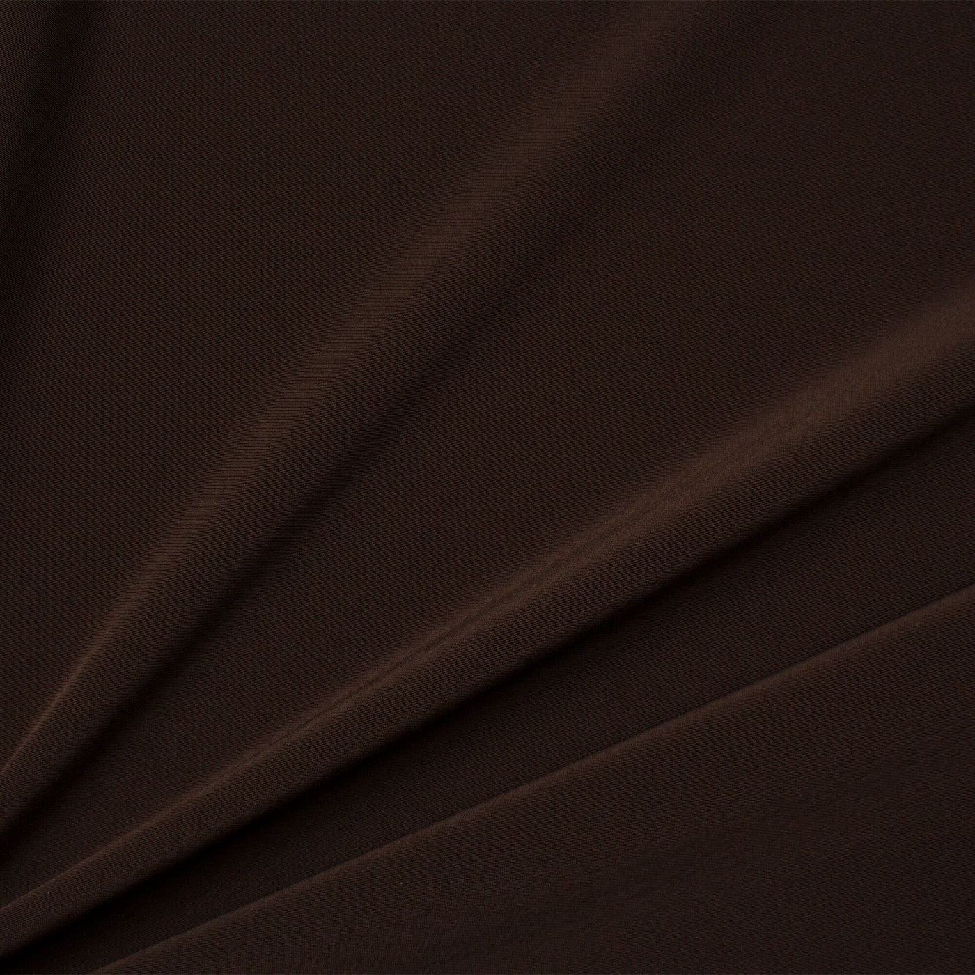 Deep Brown Satin Backed Crêpe
