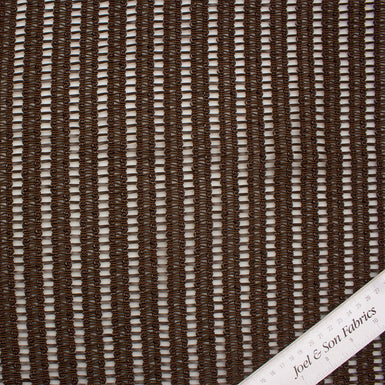 Chocolate Brown Woven Polyester
