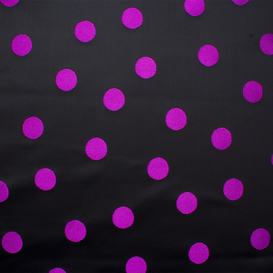 Black/Rich Purple Spot Jacquard