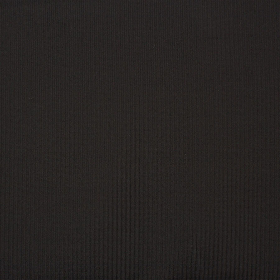 Black Ribbed Cloqué