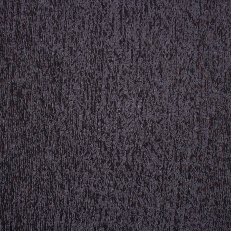 Dark Slate Grey Crinkled Cloqué
