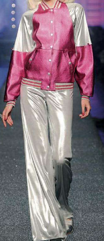 Silver Laminated Silk