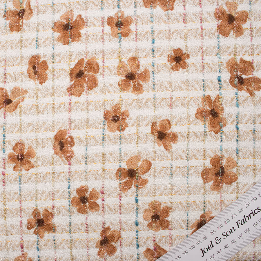 Floral Printed Bouclé