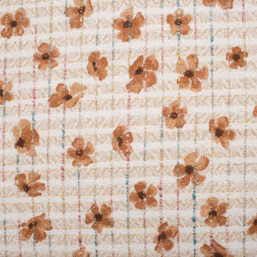 Floral Printed Bouclé