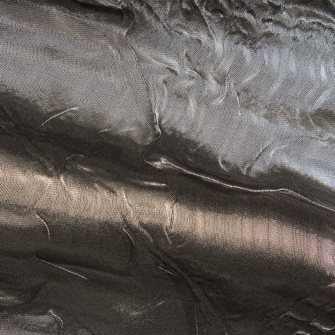 Silver Crinkle Lamé