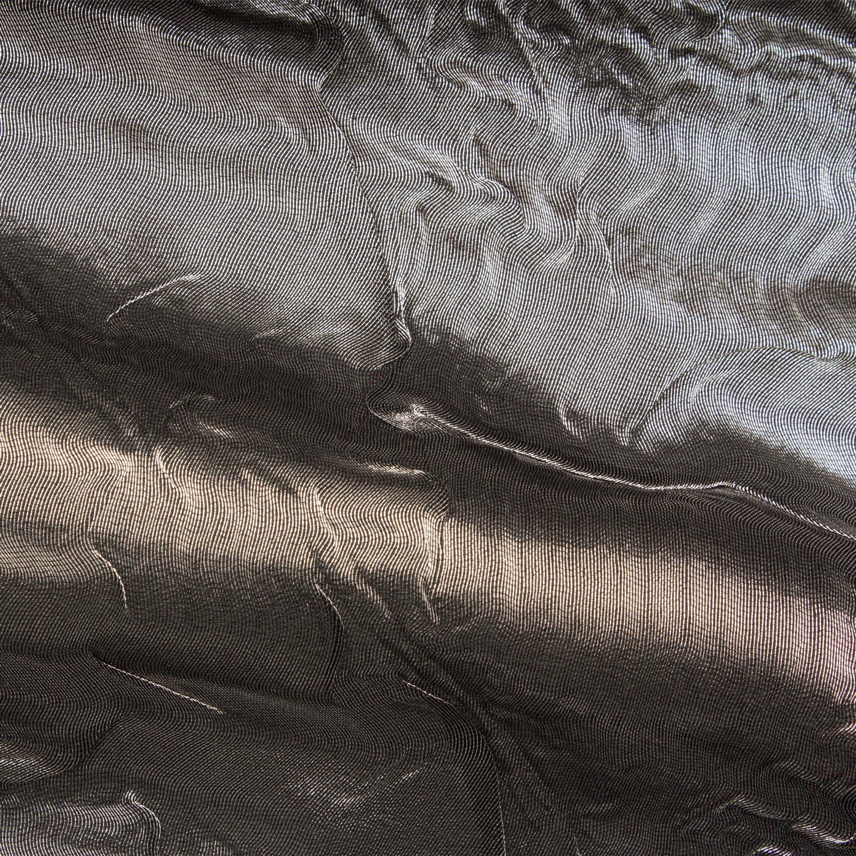 Silver Crinkle Lamé