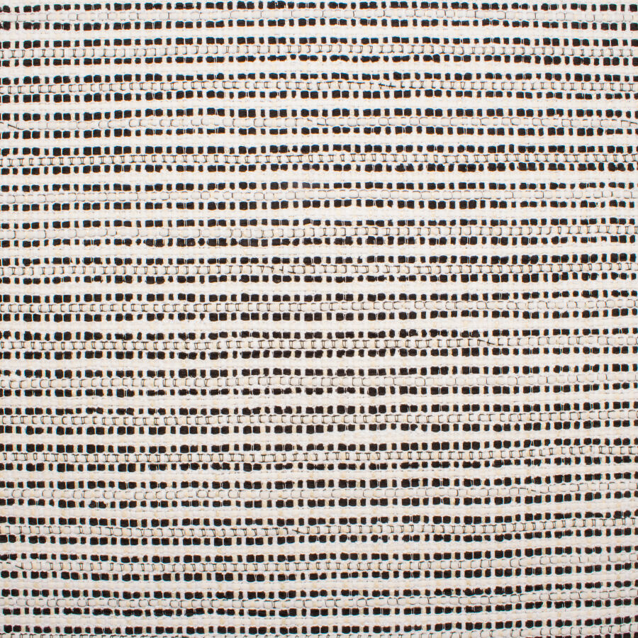 Black/Ivory Striped Bouclé