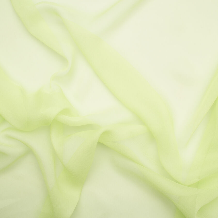 Pistachio Green Silk Chiffon