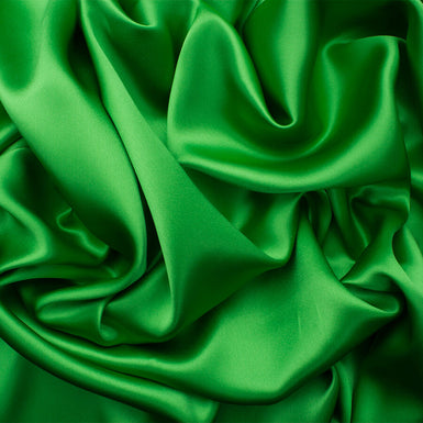 Apple Green Silk Satin