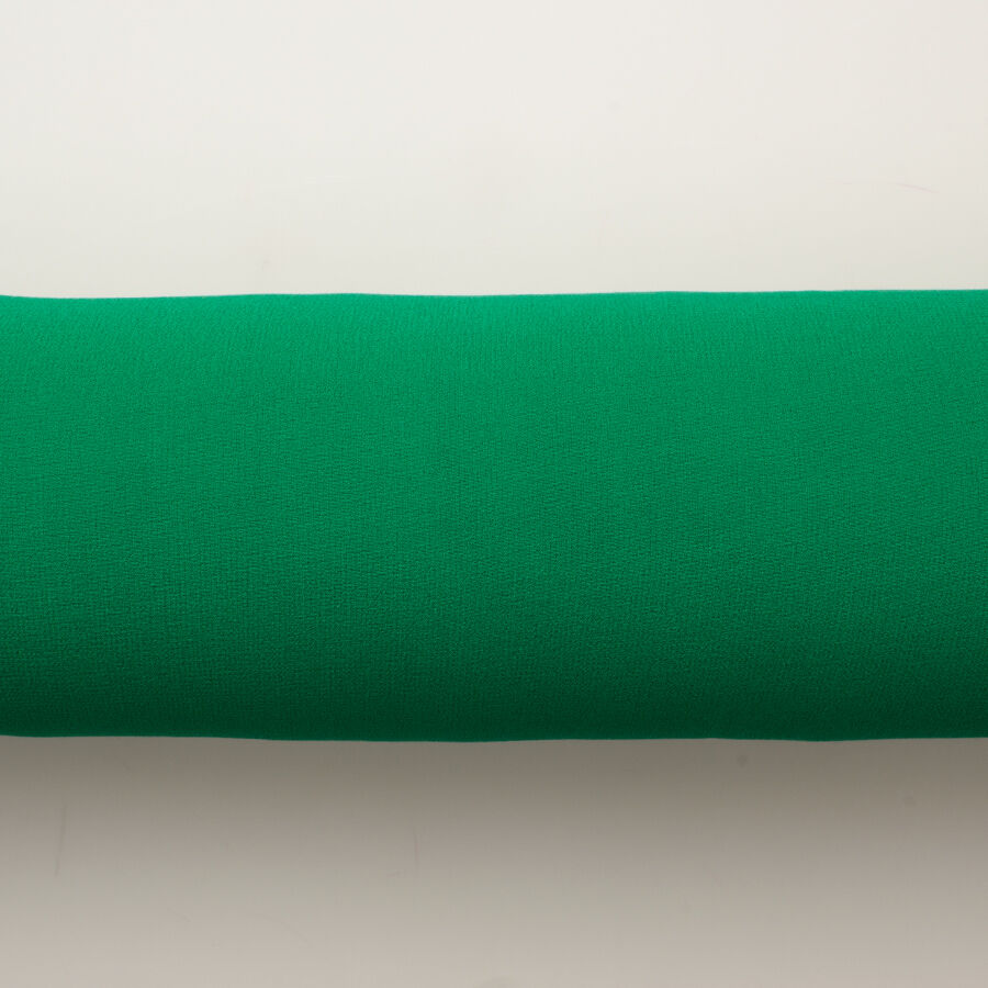 Emerald Green Silk Georgette