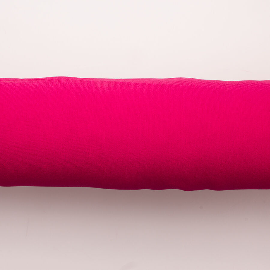 Bright Fuchsia Pink Silk Georgette