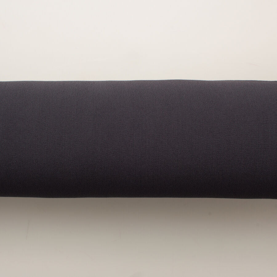 Dark Grey Silk Georgette