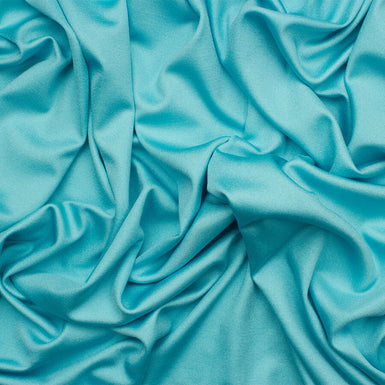 Turquoise Pure Silk Jersey
