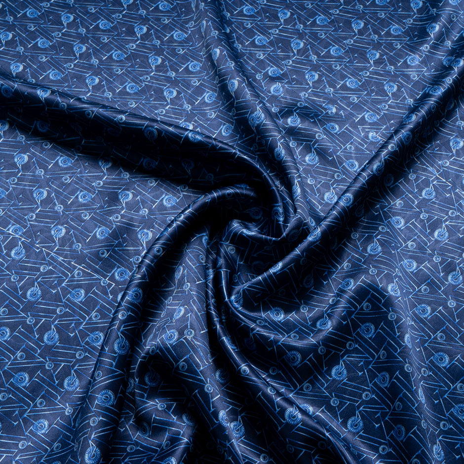 Blue 'Initial' Lanvin Ties Silk
