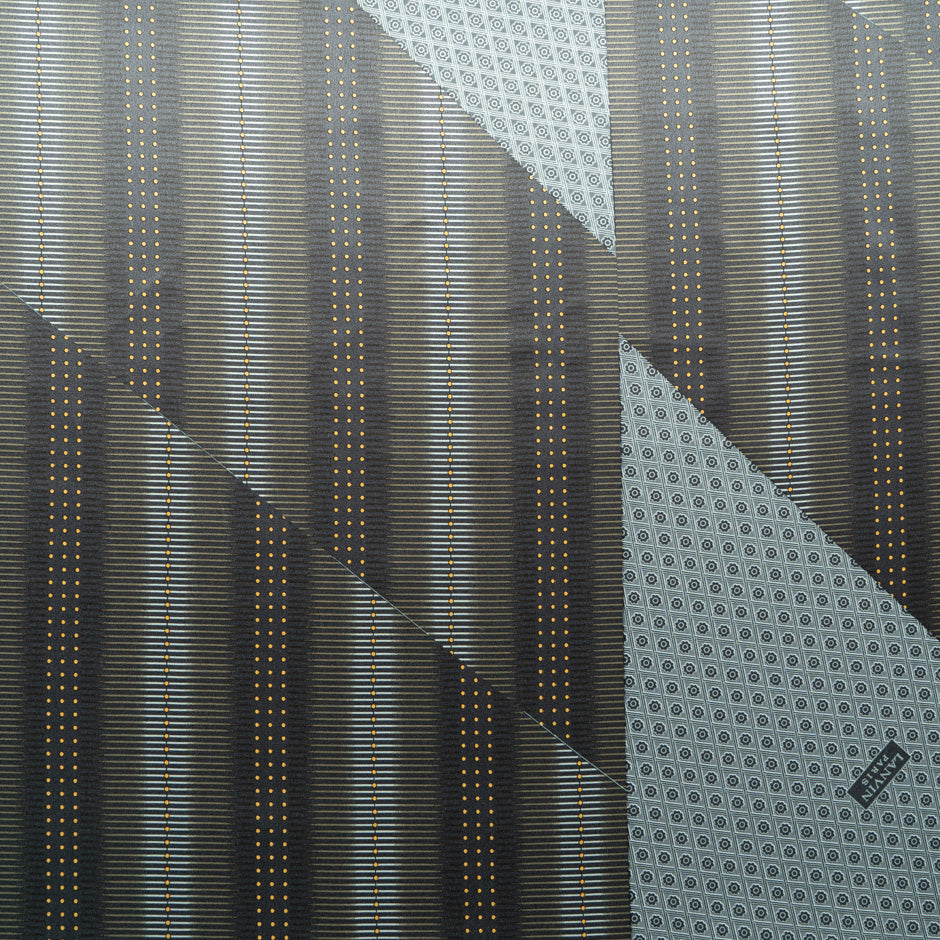 Grey & Brown Lanvin Silk