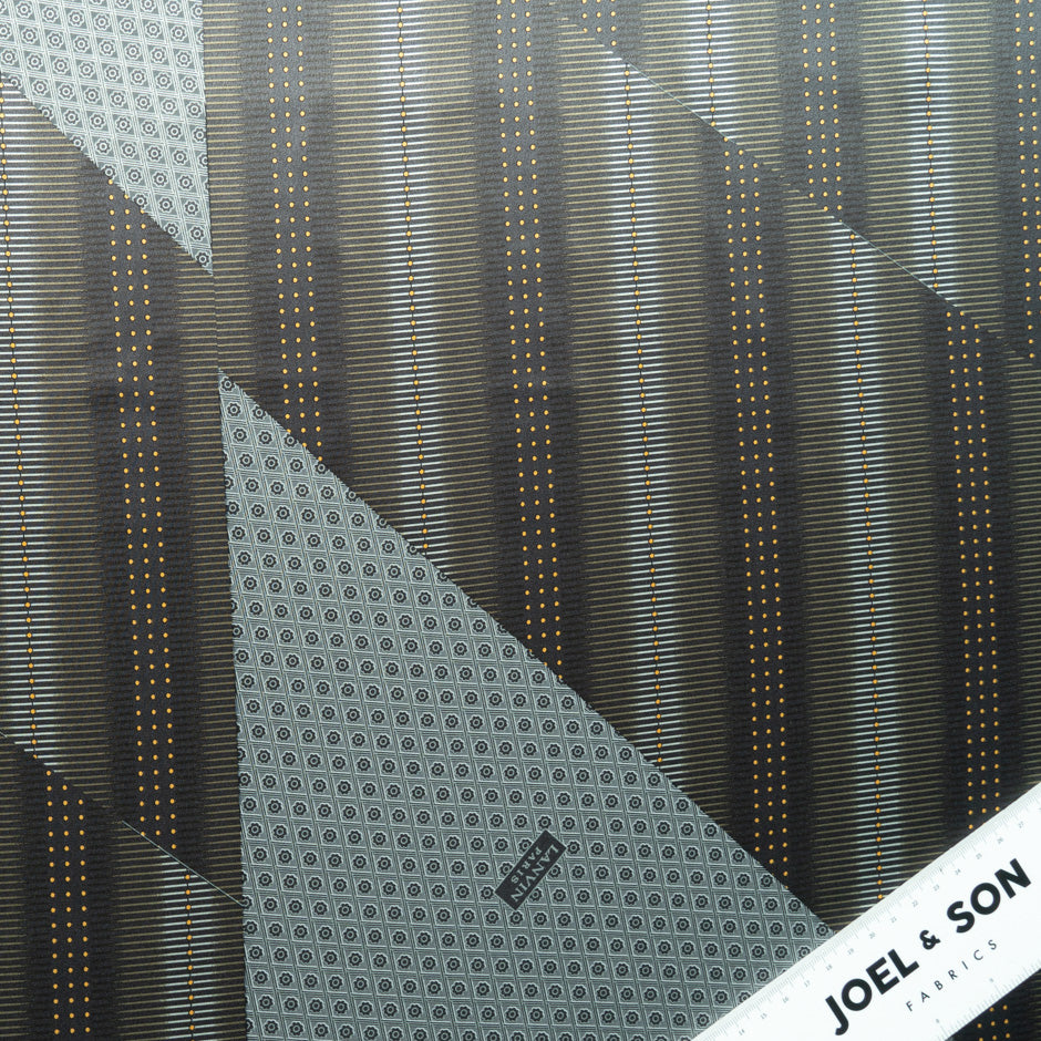 Grey & Brown Lanvin Silk