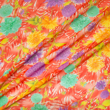 Multi-Coloured Floral Silk Georgette (A 2m Piece)
