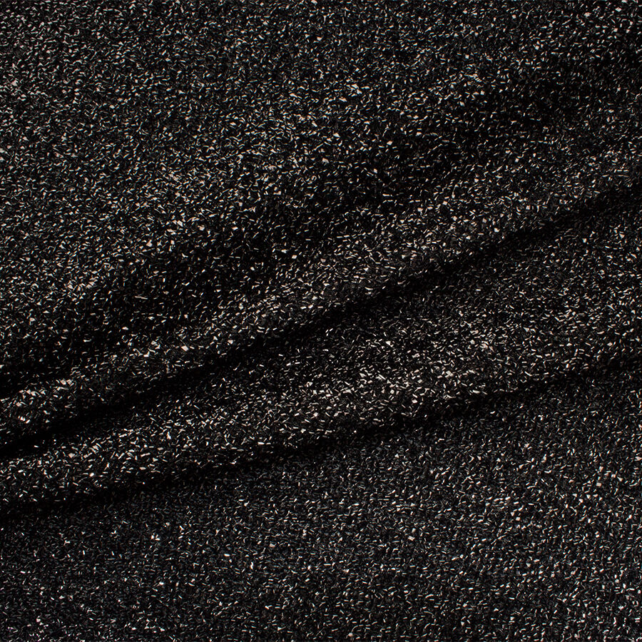 Black Metallic Novelty Knit