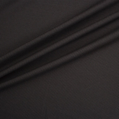 Dark Grey Striped 'Super 130's' Suiting  (A 3.20m Piece)