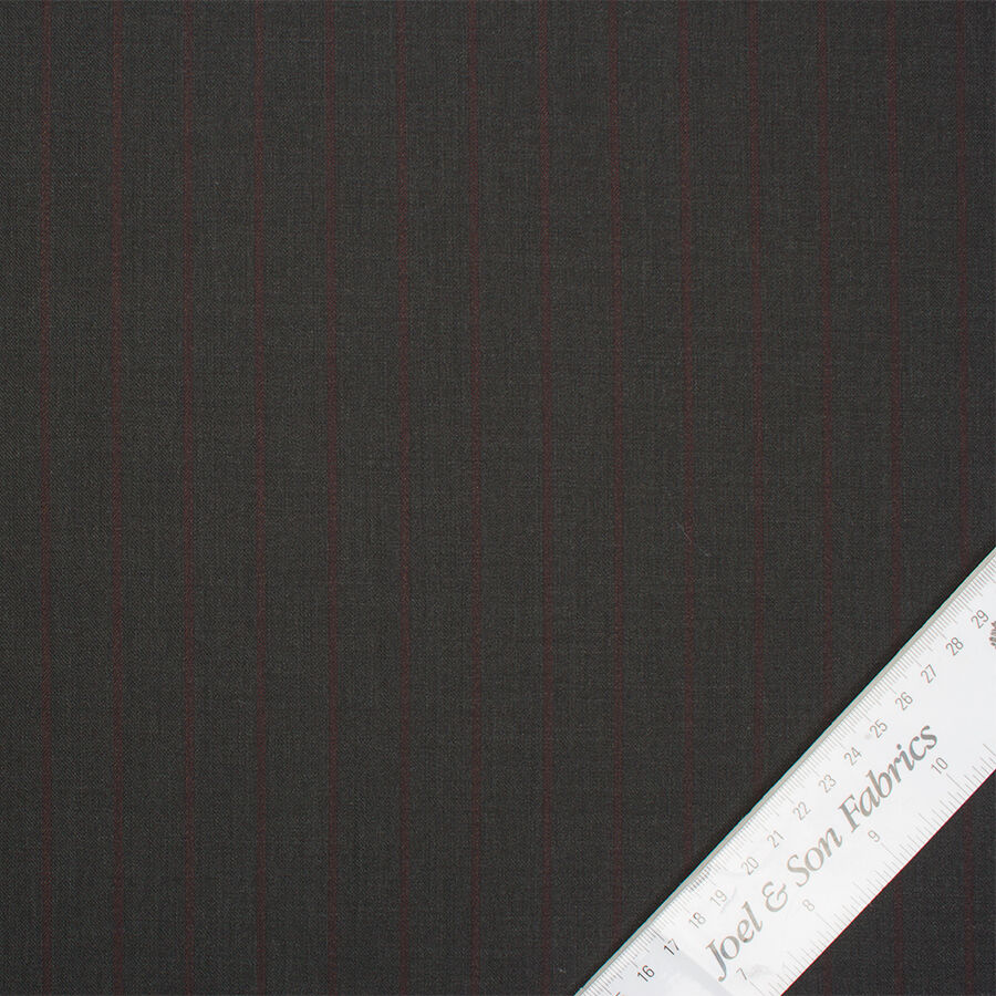 Dark Grey Striped Suiting  (A 3m Piece)