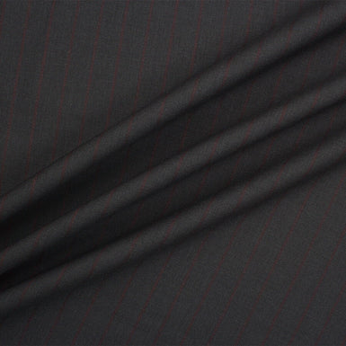 Dark Grey Striped Suiting  (A 3m Piece)