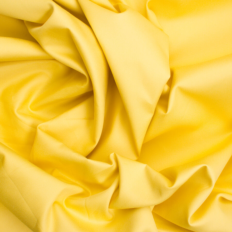 Yellow Cotton Gaberdine Suiting
